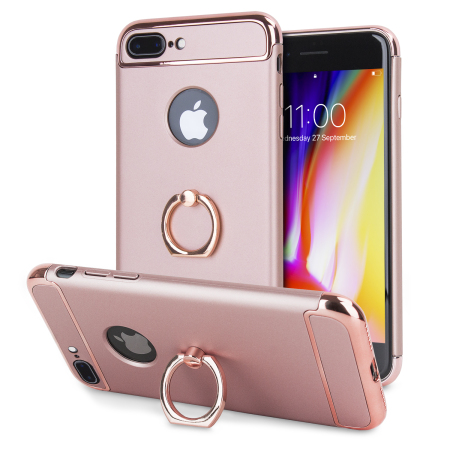 Coque iPhone 8 Plus / 7 Plus Olixar X-Ring – Or Rose