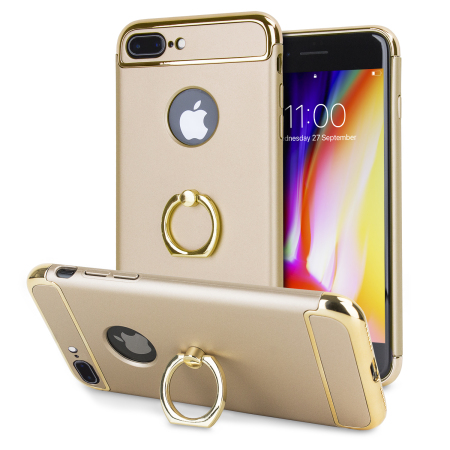 Olixar X-Ring iPhone 8 Plus / 7 Plus Finger Loop Case - Gold