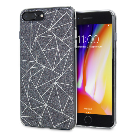 LoveCases Shine Bright Like a Diamond iPhone 8 Plus Case - Black