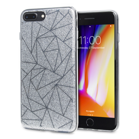 LoveCases Shine Bright Like a Diamond iPhone 8 Plus Case - Silver