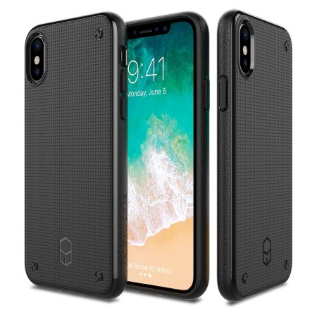 patchworks flexguard iphone x case - black reviews