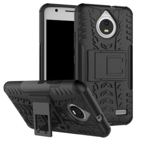 Olixar ArmourDillo Motorola Moto E4 Case - Zwart