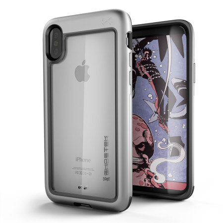 Ghostek Atomic Slim iPhone X Tough Skal - Silver