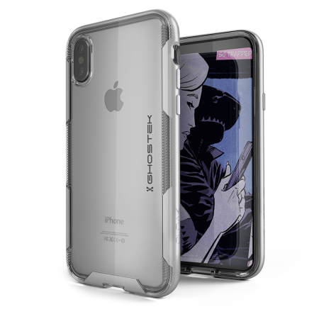 Coque iPhone X Ghostek Cloak 3 – Transparente / Argent