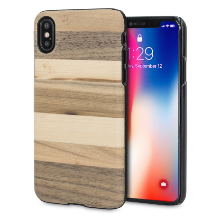 Man&Wood iPhone X Wooden Skal - Sabbia