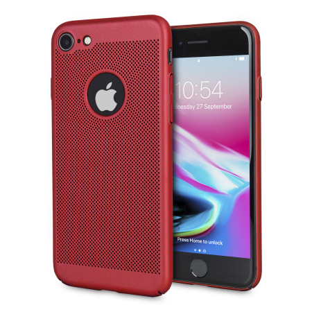 Olixar MeshTex iPhone 8 / 7 Case - Brazen Red