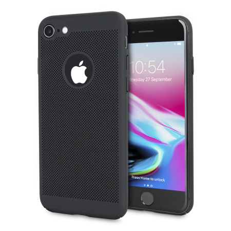 Coque iPhone 8 / 7 Olixar MeshTex – Noir tactique