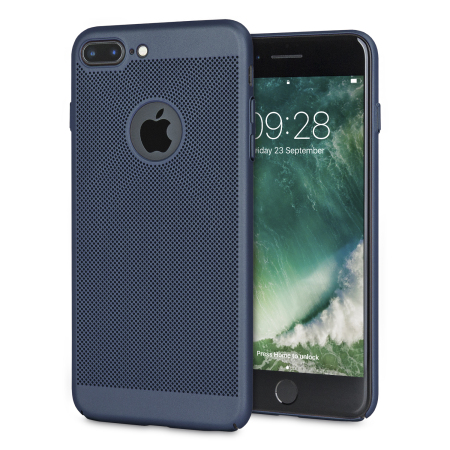 Coque iPhone 7 Plus Olixar MeshTex – Bleu marine