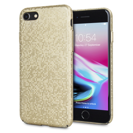 LoveCases Check Yo Self iPhone 8 / 7 Case - Shimmering Gold