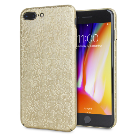 LoveCases Check Yo Self iPhone 8 Plus / 7 Plus Case - Shimmering Gold