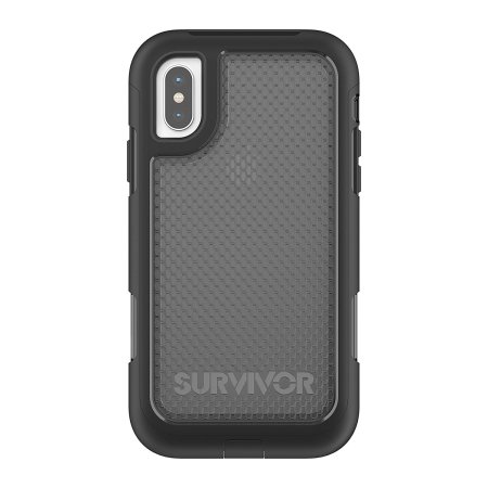 Coque iPhone X Griffin Survivor Extreme – Noir / Transparent