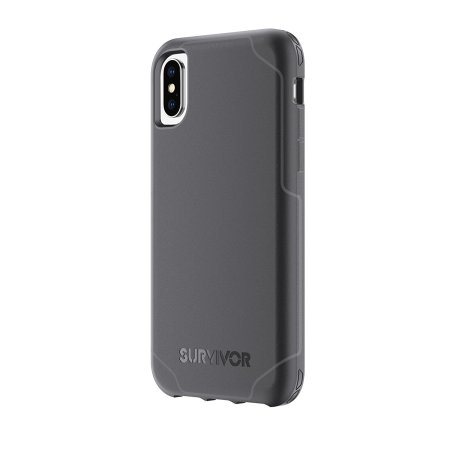 Griffin Survivor Strong iPhone X Protective Case - Black / Grey