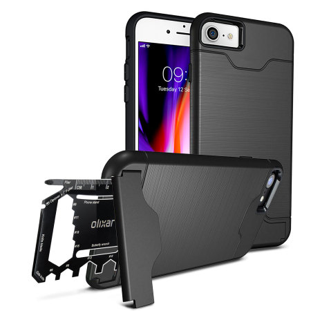 Olixar X-Ranger iPhone 8 / 7 Survival Case - Schwarz