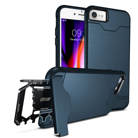 Olixar X-Ranger iPhone 8 / 7 Survival Case - Marine Blue