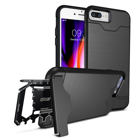 Black Rugged iPhone 8 Plus/7 Plus Case