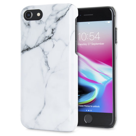 Fundas iPhone 8 / 7 LoveCases Marble - Blanco clásico