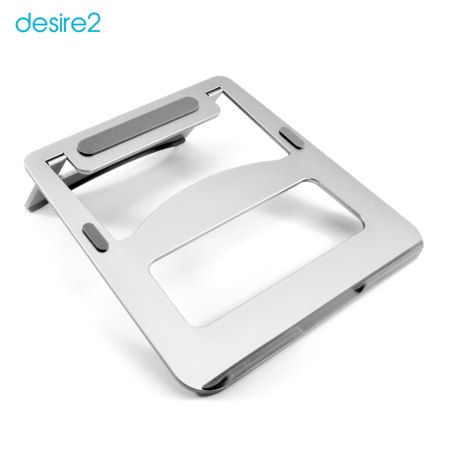 Desire2 Anywhere Portable Laptop Riser Stand - Silver
