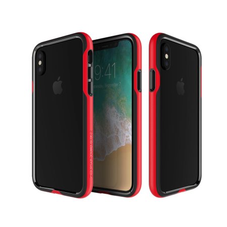 Patchworks Level Silhouette iPhone X Bumper Case - Red