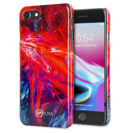 Coque iPhone 8 / 7 Uprosa Slim Line – Flamme fractale