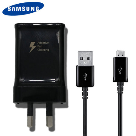 Official Samsung Adaptive Fast Micro USB AUS Mains Charger - Black