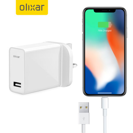 Olixar High Power iPhone X / XS Wall Charger & 1m Cable