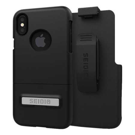 Seidio SURFACE Combo iPhone X Holster Case Black