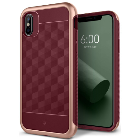 caseology parallax series iphone x case - burgundy reviews