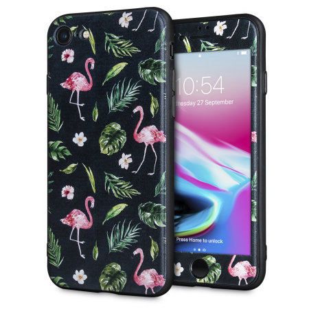 LoveCases Paradise Lust iPhone 8 / 7 Hülle - Flamingo Fall