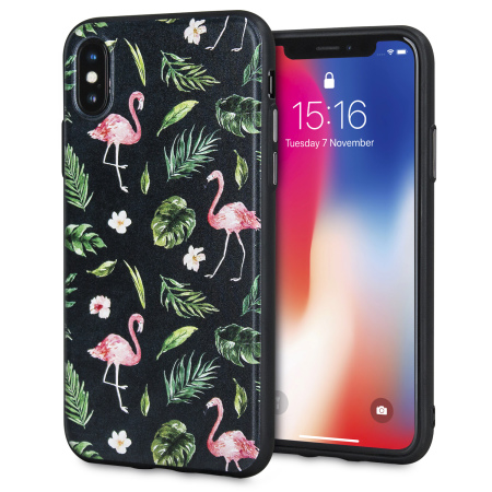 lovecases paradise lust iphone x case - flamingo fall