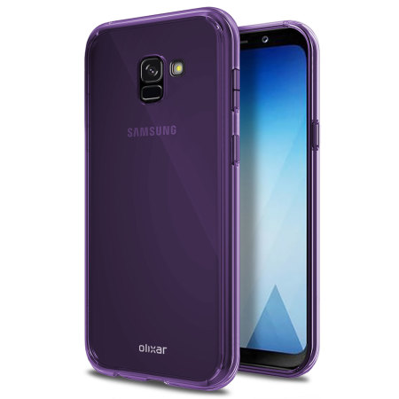 Olixar FlexiShield Samsung Galaxy A8 2018 Gelskal - Lila