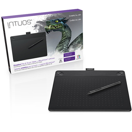 Wacom Intuos Pressure-Sensitive 3D Pen & Graphics Tablet Combo