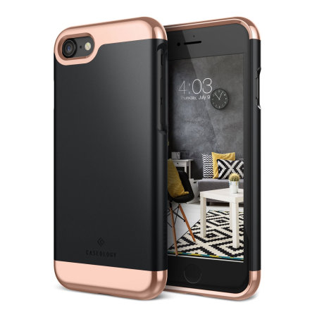 Caseology Savoy Series iPhone 8 / 7 Slider Case - Matte Black