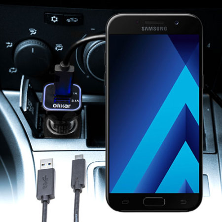 Olixar High Power Samsung Galaxy A7 2017 Autolader