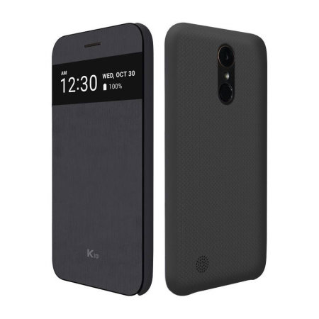 Official LG K10 2017 Quick View Case - Black