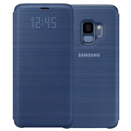 Official Samsung Galaxy S9 LED Flip Wallet Deksel - Blå
