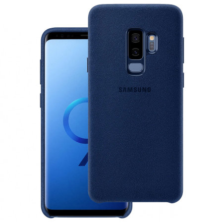 Official Samsung Galaxy S9 Plus Alcantara Cover Case - Blau