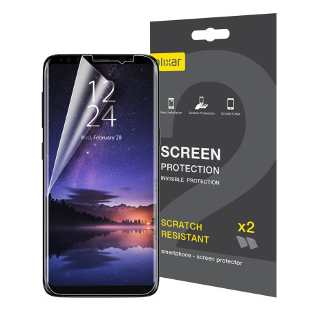 Olixar Samsung Galaxy S9 Plus Screen Protector 2-in-1 Pack