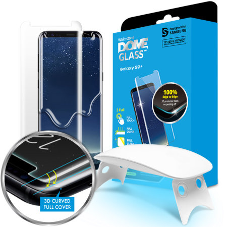Whitestone Dome Glass Galaxy S9 Plus Full Cover Displaybescherming