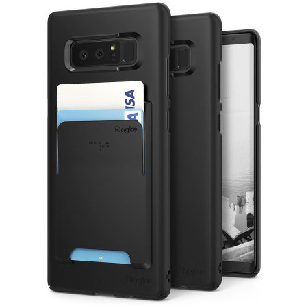 Rearth Ringke Slim Card Holder Samsung Galaxy Note 8 Case - Black