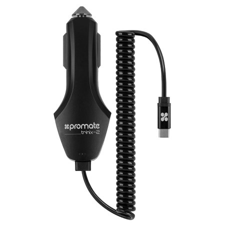 Promate Trinix-2 8.4A Triple Port Quick Charge 3.0 Car Charger - Black