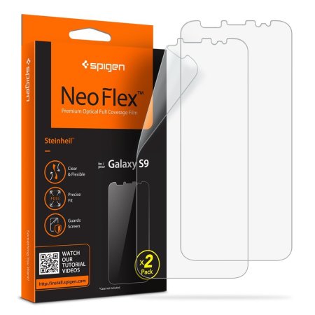 Protection d'écran Samsung Galaxy S9 Spigen Neo Flex – Pack de 2