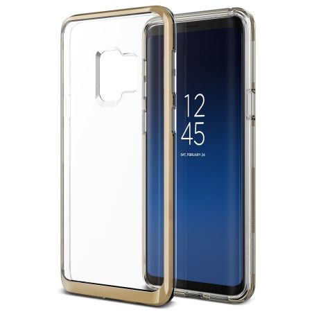 VRS Design Crystal Bumper Samsung Galaxy S9 Case - Goud