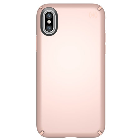 Speck Presidio Metallic iPhone X Tough Case - Rose Gold