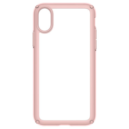 speck presidio show iphone x protective case - clear / rose gold reviews