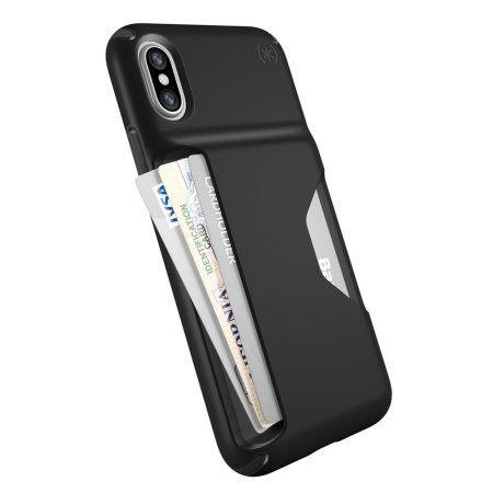 Speck Presidio Wallet iPhone X Tough Case - Black
