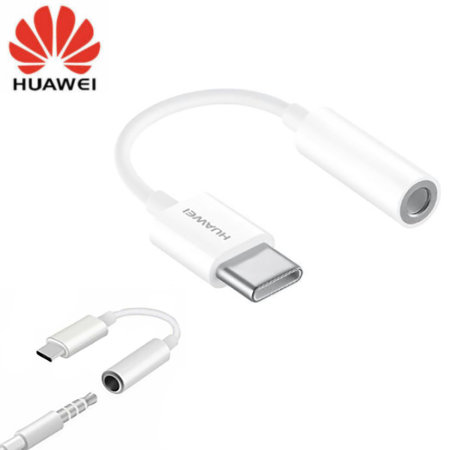 Virallinen Huawei CM20 USB-C 3,5 mm äänisovitin - valkoinen