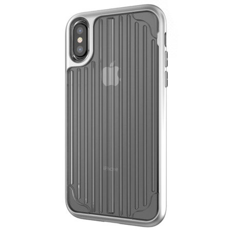 Kajsa Trans-Shield Collection iPhone X Case - Clear / Silver