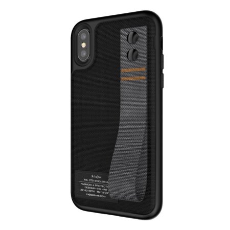 kajsa military collection straps iphone x fabric tough case - black reviews