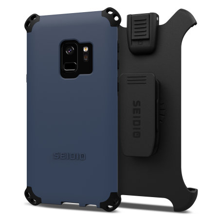 Seidio Dilex Combo Samsung Galaxy S9 Holster Case - Midnight Blue