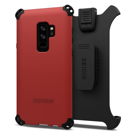 Seidio Dilex Combo Samsung Galaxy S9 Plus Holster Case - Dark Red